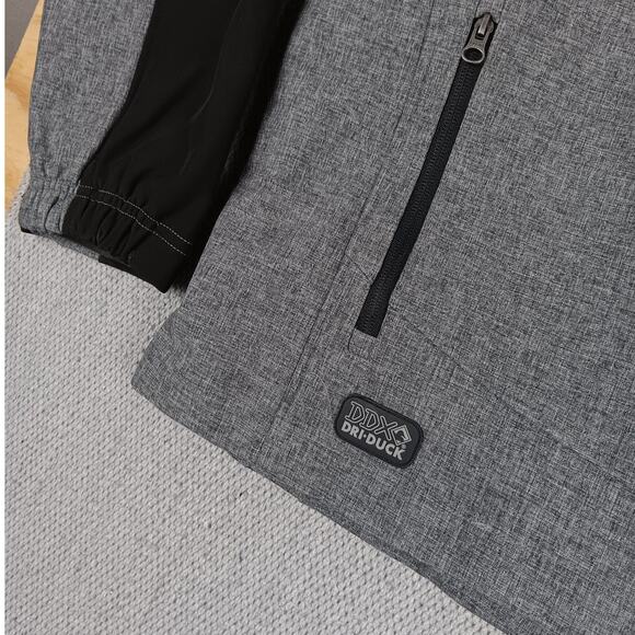 Dri-Duck DDX Soft Shell Jacket Mens XL Gray/Black Full Zip 4X Industrial Company - Picture 4 of 12